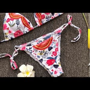 Multicolor bikini BOTTOMS ONLY